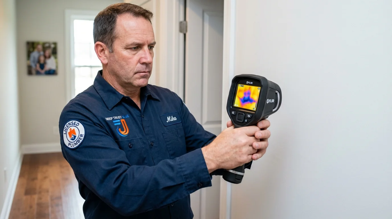 Thermal imaging leak detection by Johns Plumbing LLC in Shiloh